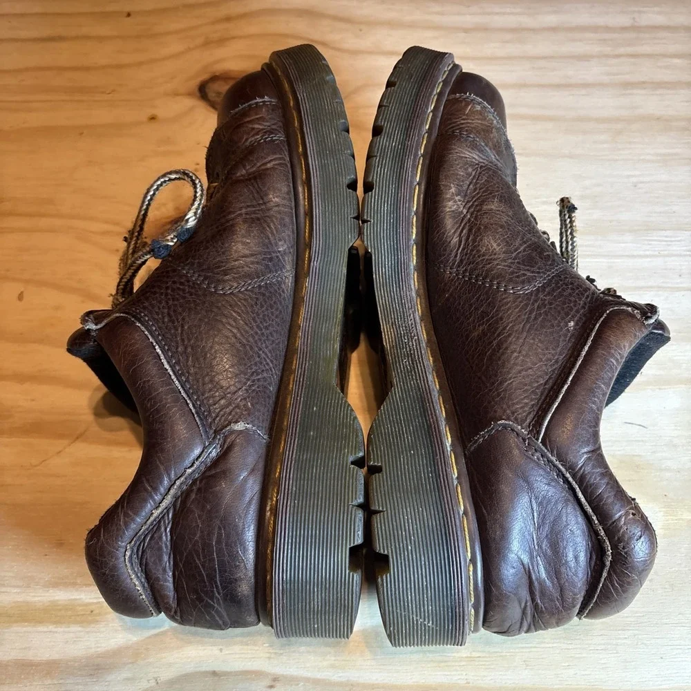 Dr Martens 8312 Vintage 90s Y2K Brown Leather Chunky Shoes Via Boots Mens Sz 11